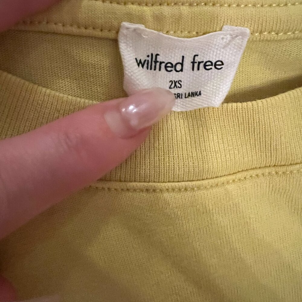 Aritzia Wilfred Free - GETAWAY DRESS - T-Shirt Dress - Yellow - 2xs - Picture 6 of 6